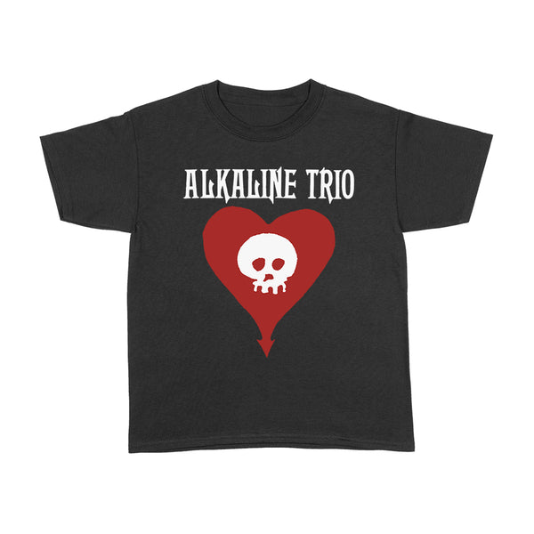 Alkaline Trio - Heart Skull Youth T-Shirt (Black)