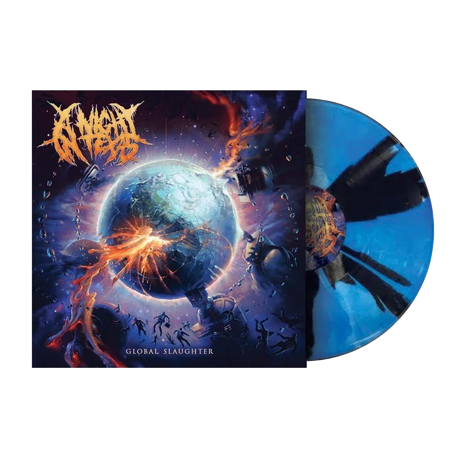 A Night In Texas - Global Slaughter LP (Black/Blue Splatter)