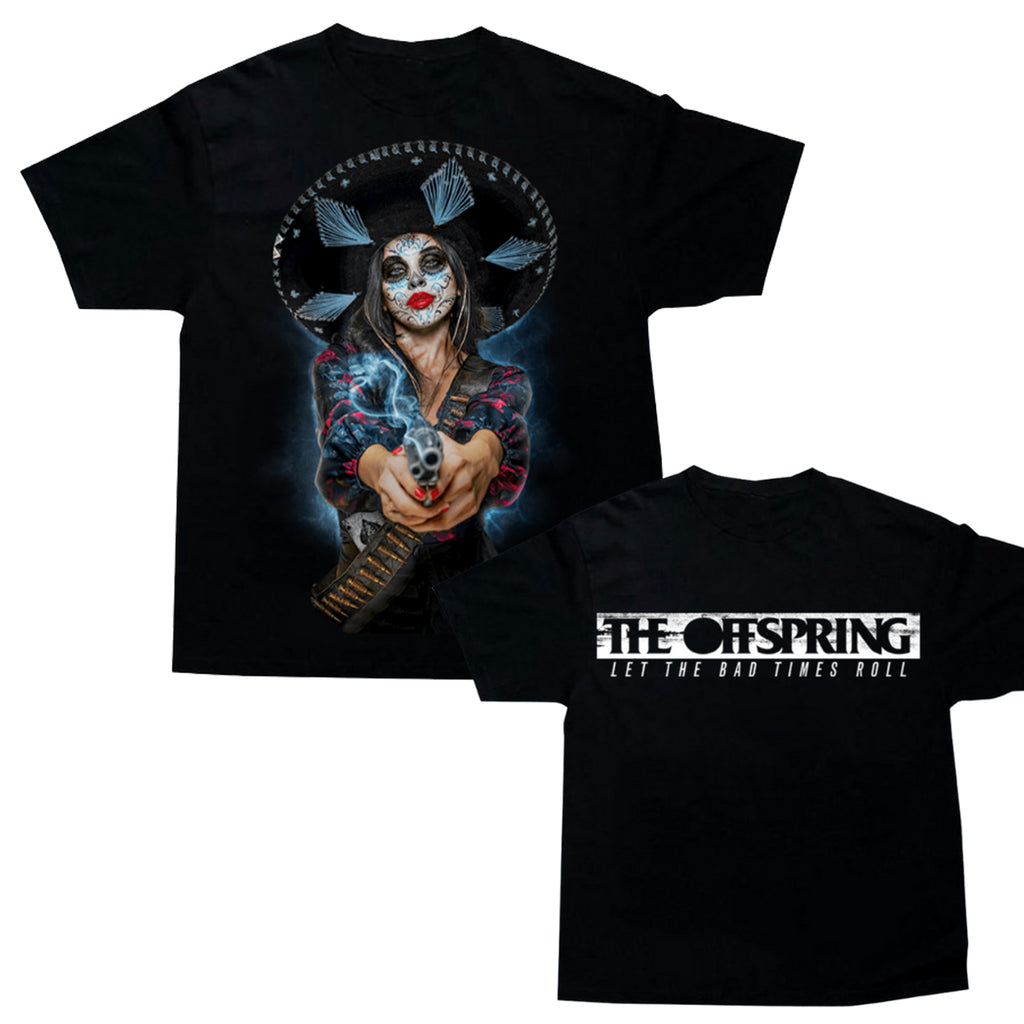 The Offspring - Let The Bad Times Roll Album Tee (Black)  front & back 