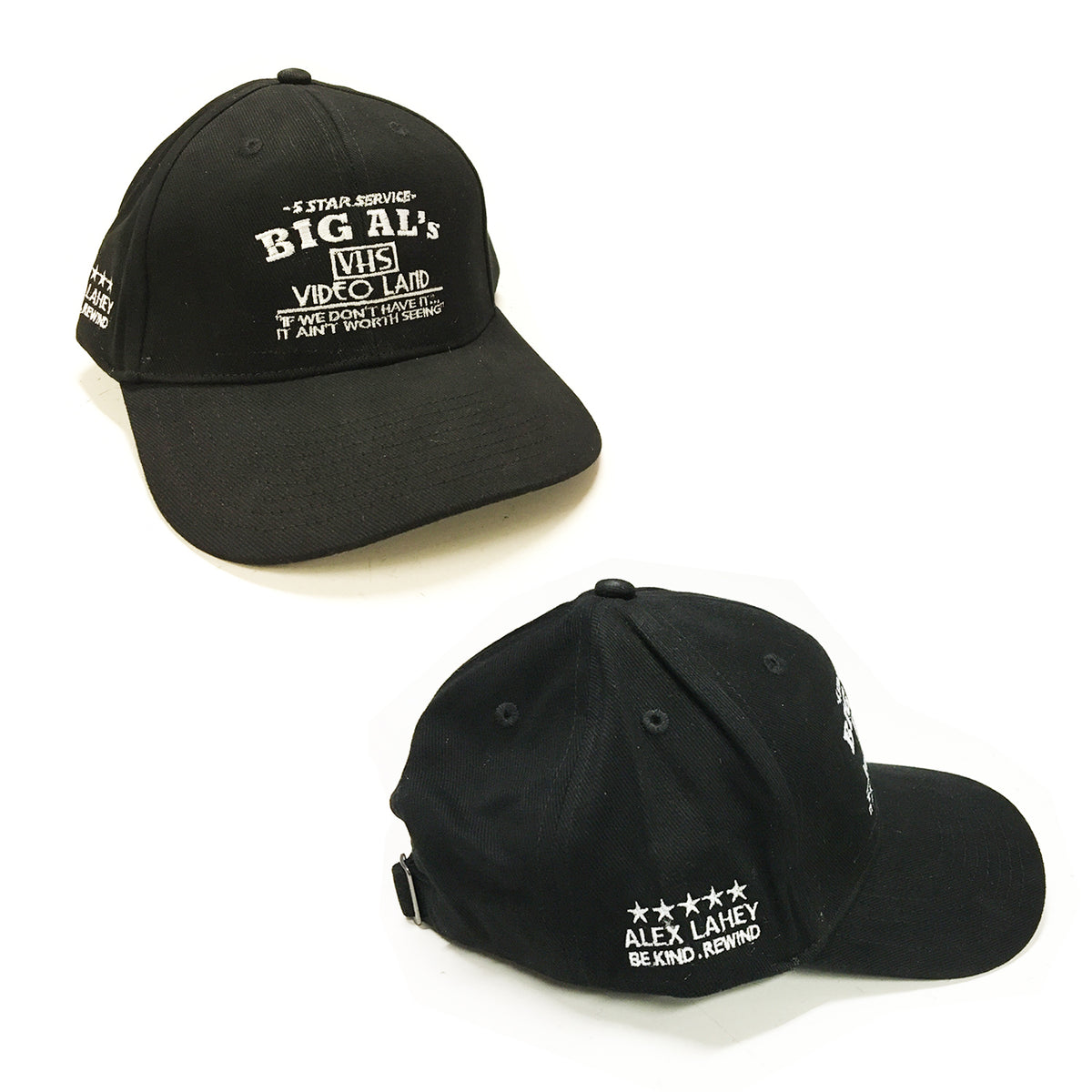 Big Al s Video Land Embroidered Dad Hat Black Artist First