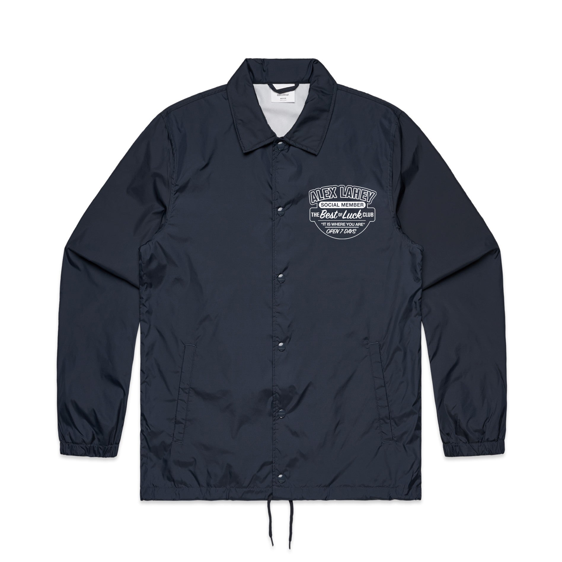 Alex Lahey - Best Of Luck Club Windbreaker (Navy)