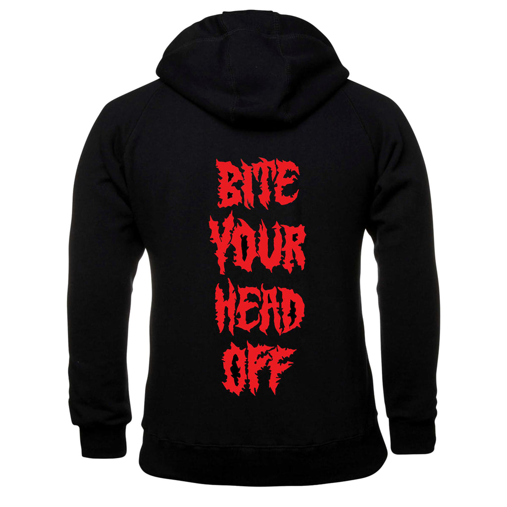 King Parrot - Bite Your Head Off Pullover Hoodie (Black) back