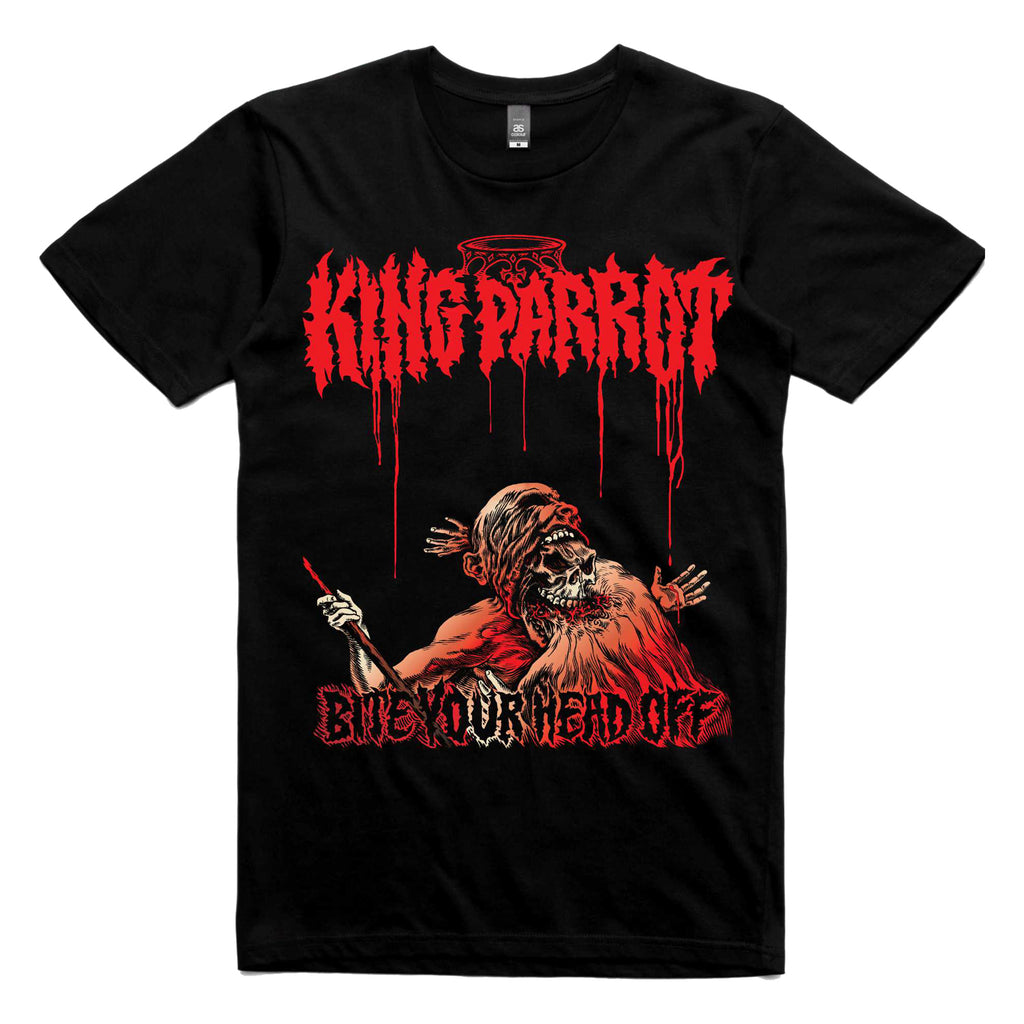 King Parrot - Bite Your Head Off T-shirt (Black) front
