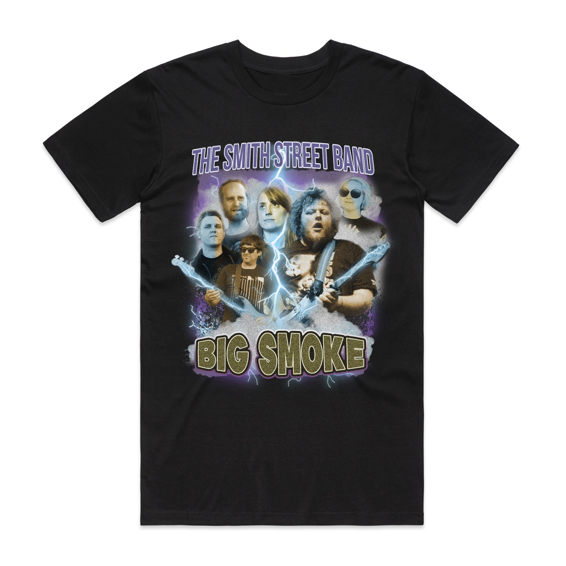 The Smith Street Band - Big Smoke Tee front (Black)