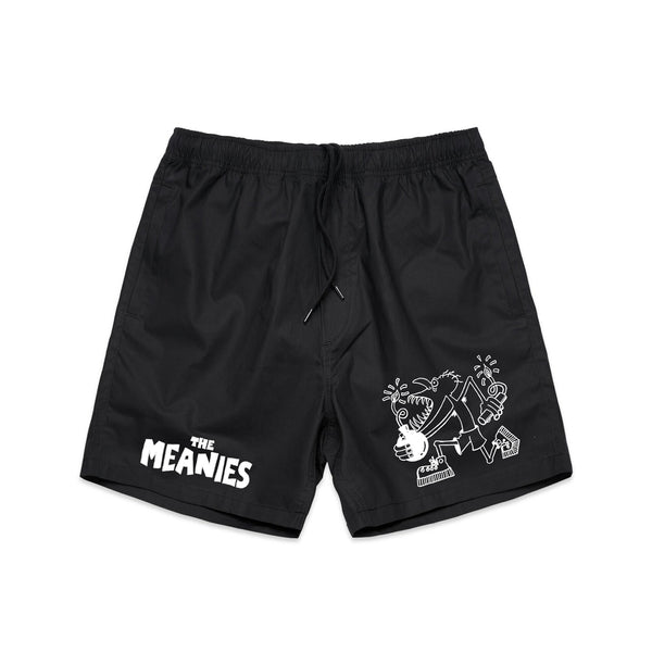 The Meanies - Bomb Runner Beach Shorts (Black)