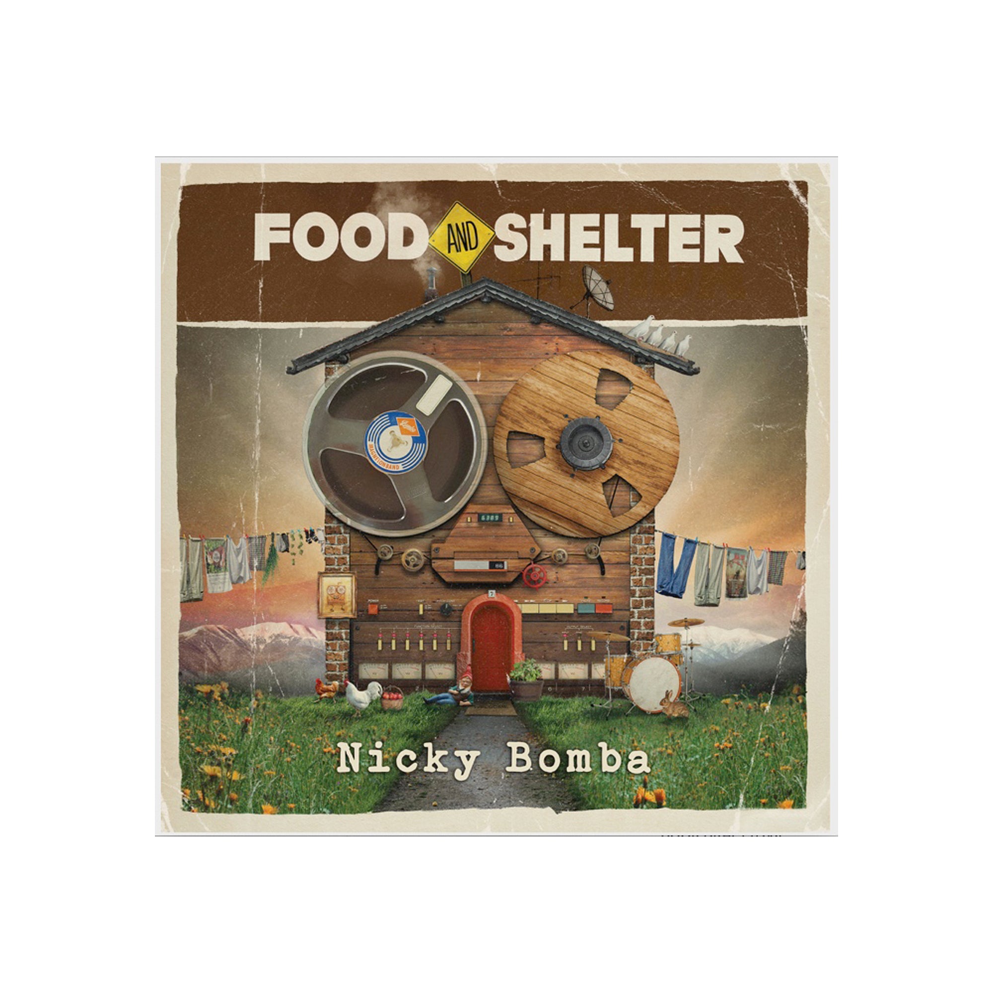 Nicky Bomba - Food And Shelter Hardcover Book + Download