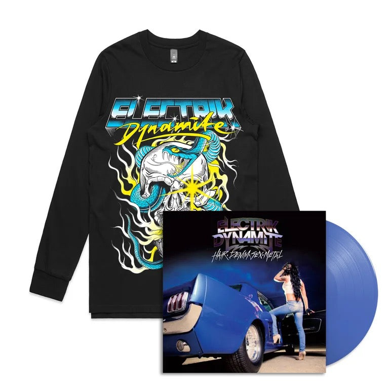 Electrik Dynamite - Hair.Denim.Sex.Metal 12" LP (Longsleeve Bundle)