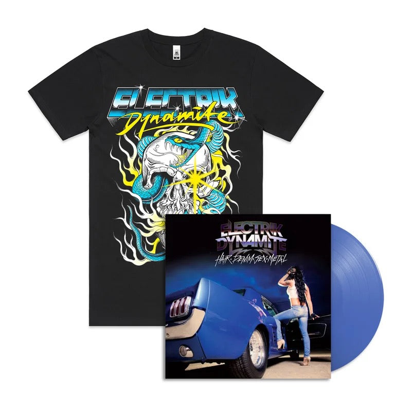 Electrik Dynamite - Hair.Denim.Sex.Metal 12" LP (T-Shirt Bundle)