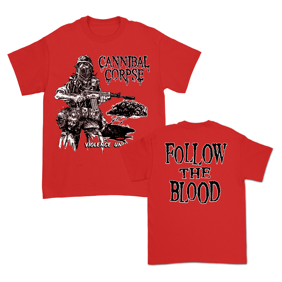 Cannibal Corpse - Follow The Blood T-Shirt (Red)