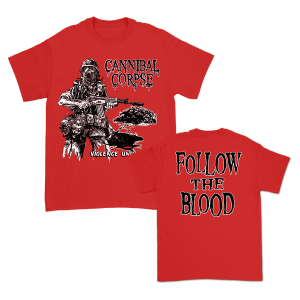 Cannibal Corpse - Follow The Blood T-Shirt (Red)