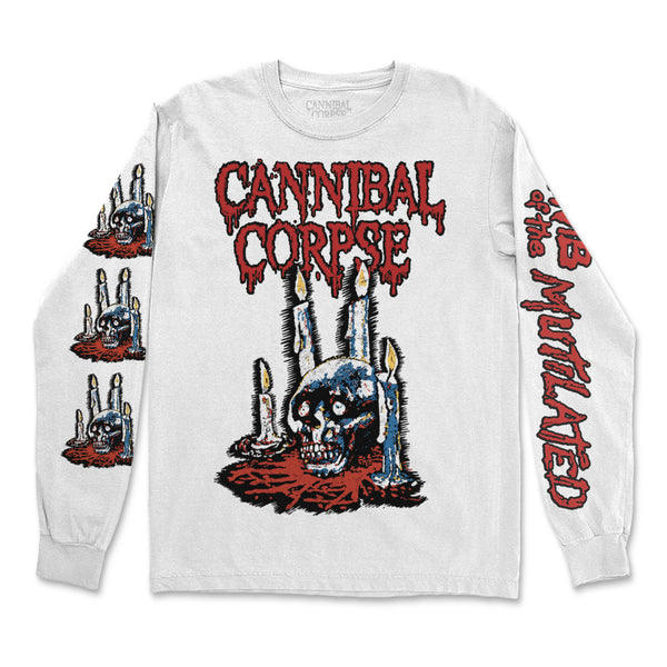 Cannibal Corpse - Ritual Candles Long Sleeve (White)
