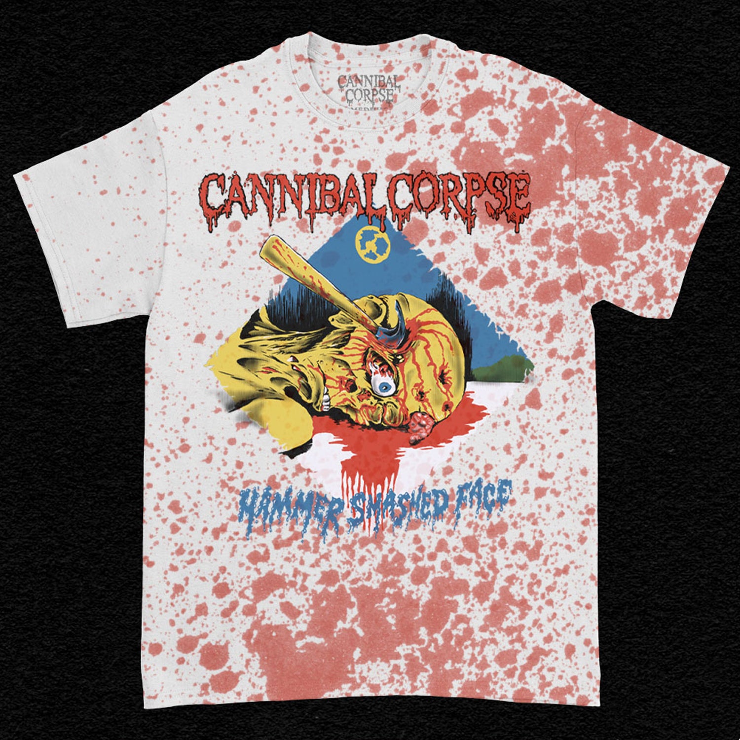 Cannibal Corpse - Hammer Smashed Face T-Shirt (Blood Dye)