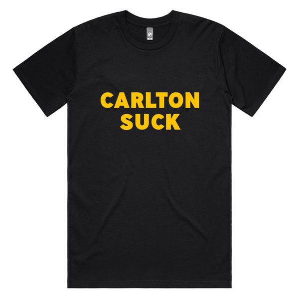 You Suck Merch - Carlton Suck T-Shirt (Richmond Black & Yellow)