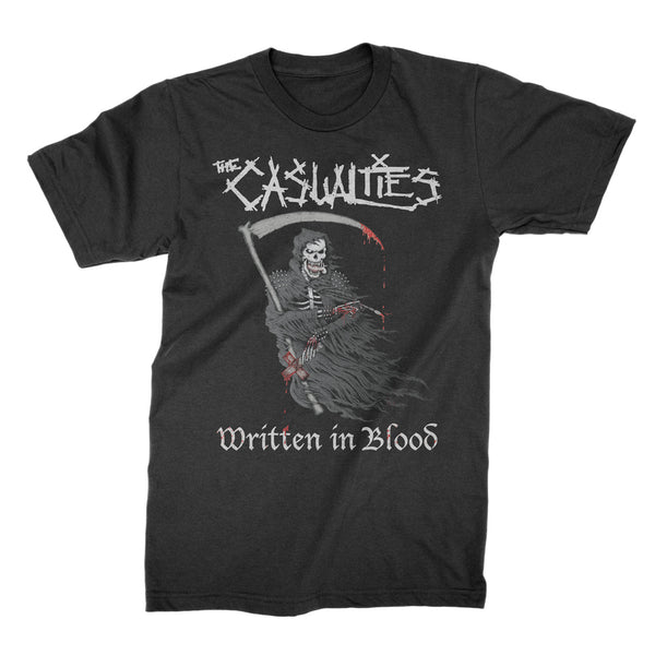 The Casualties - Written In Blood T-shirt (Black)
