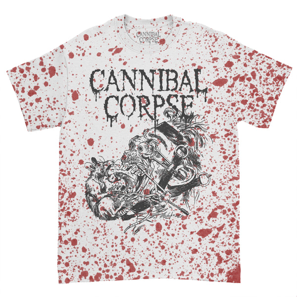Cannibal Corpse - Overtorture T-Shirt (Blood Spray Dye)