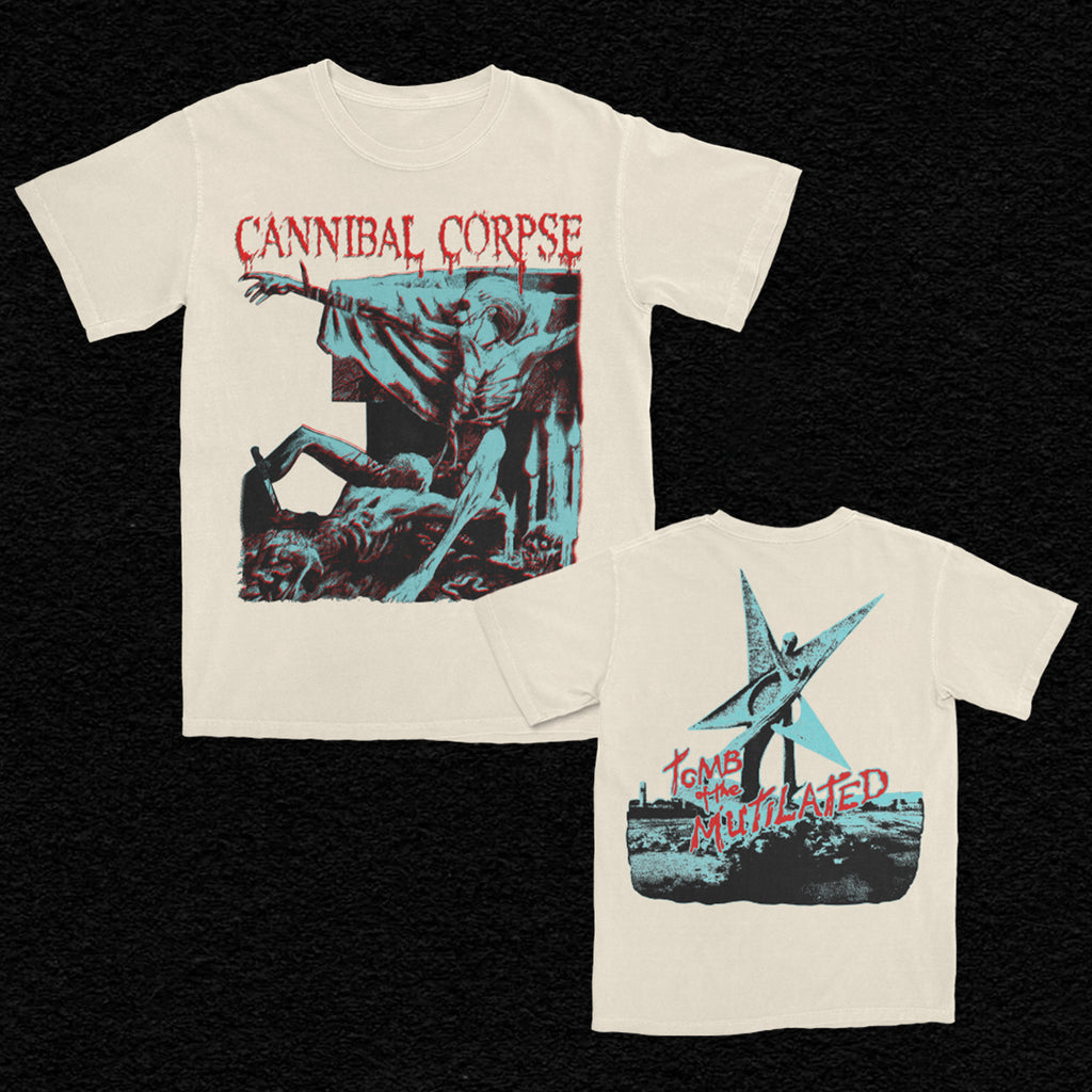 Cannibal Corpse - Tomb Of The Mutilated Boot T-Shirt (Ivory)