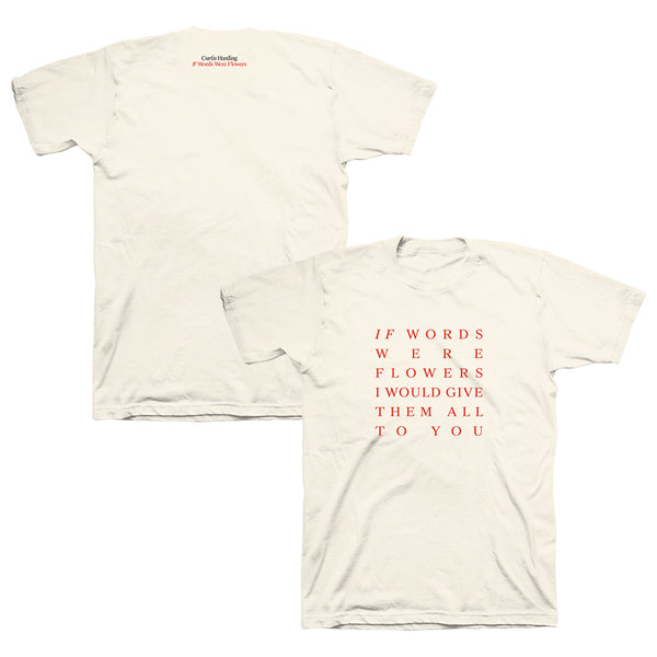 Curtis Harding - If Words Were Flowers Tee (Natural)