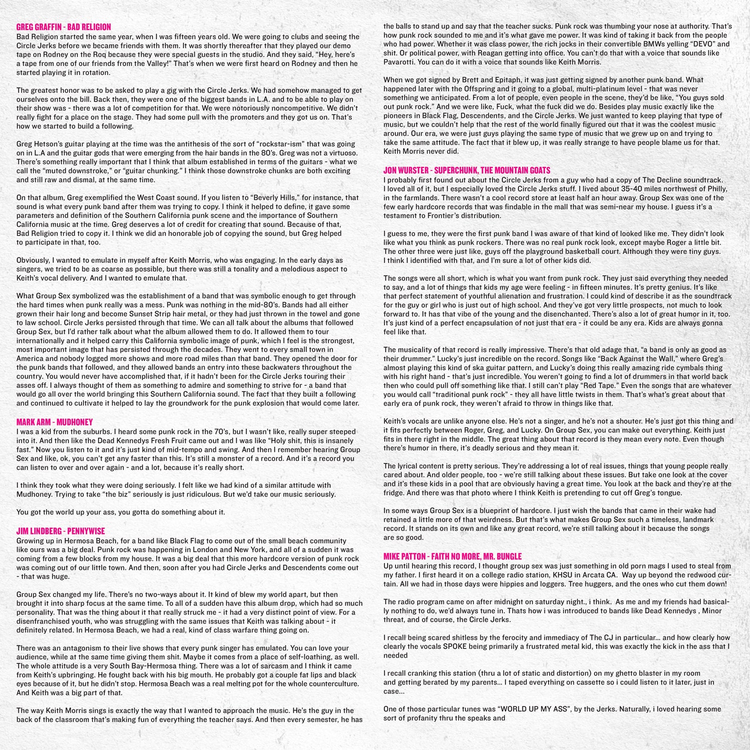 Circle Jerks - Book Pages 3