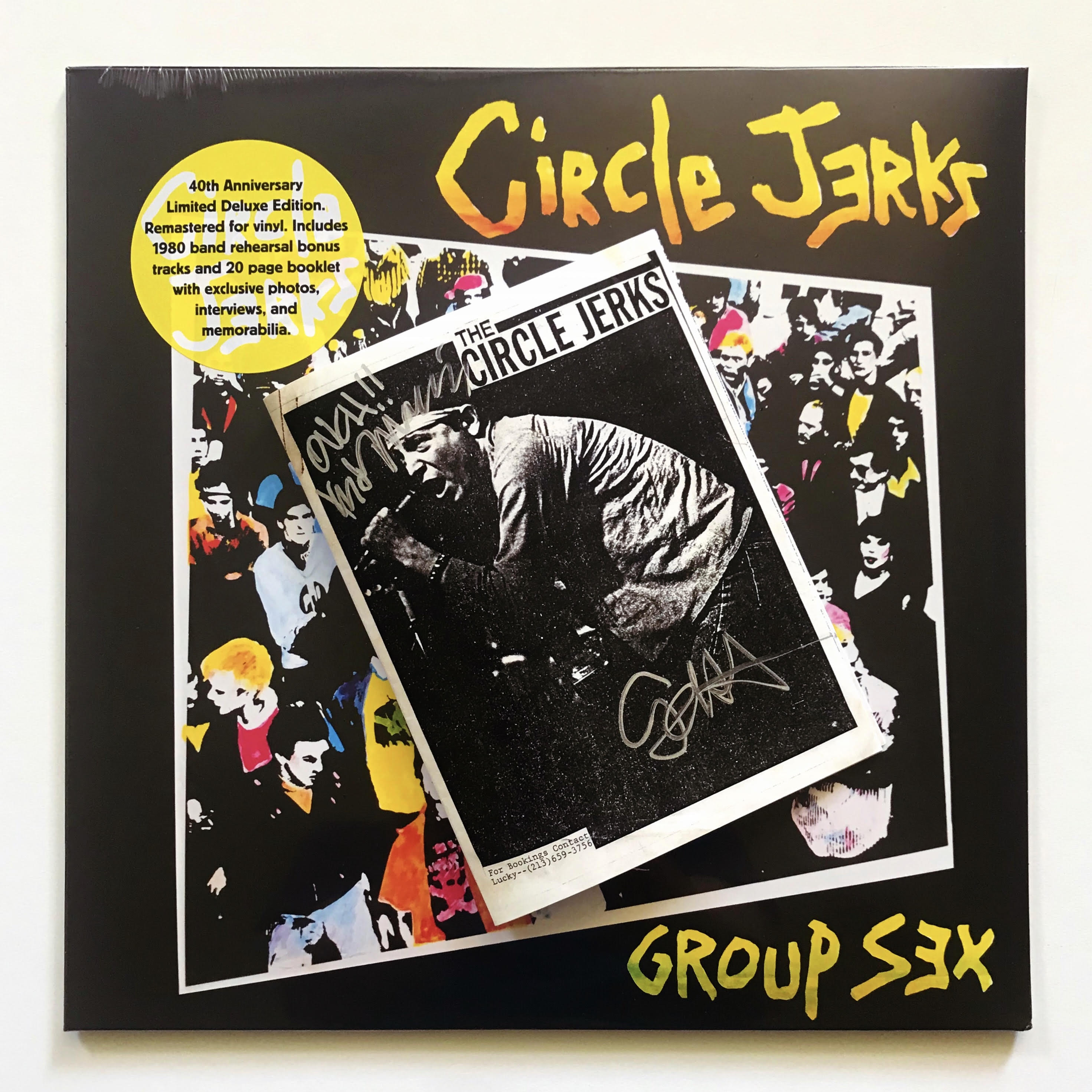 Circle Jerks - Group Sex Reissue LP (Black) w/ fanzine