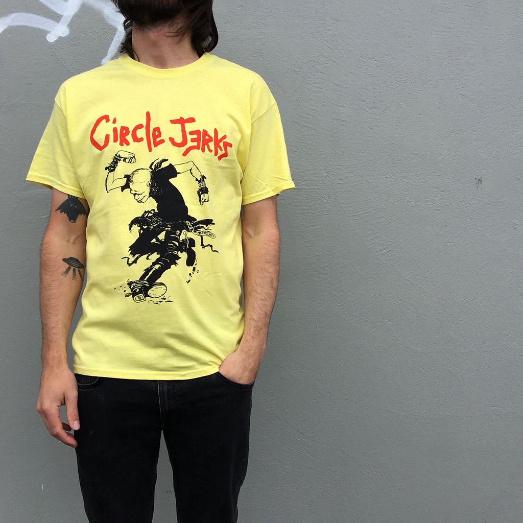 Circle Jerks - Skankman Outline Tee (Cornsilk)