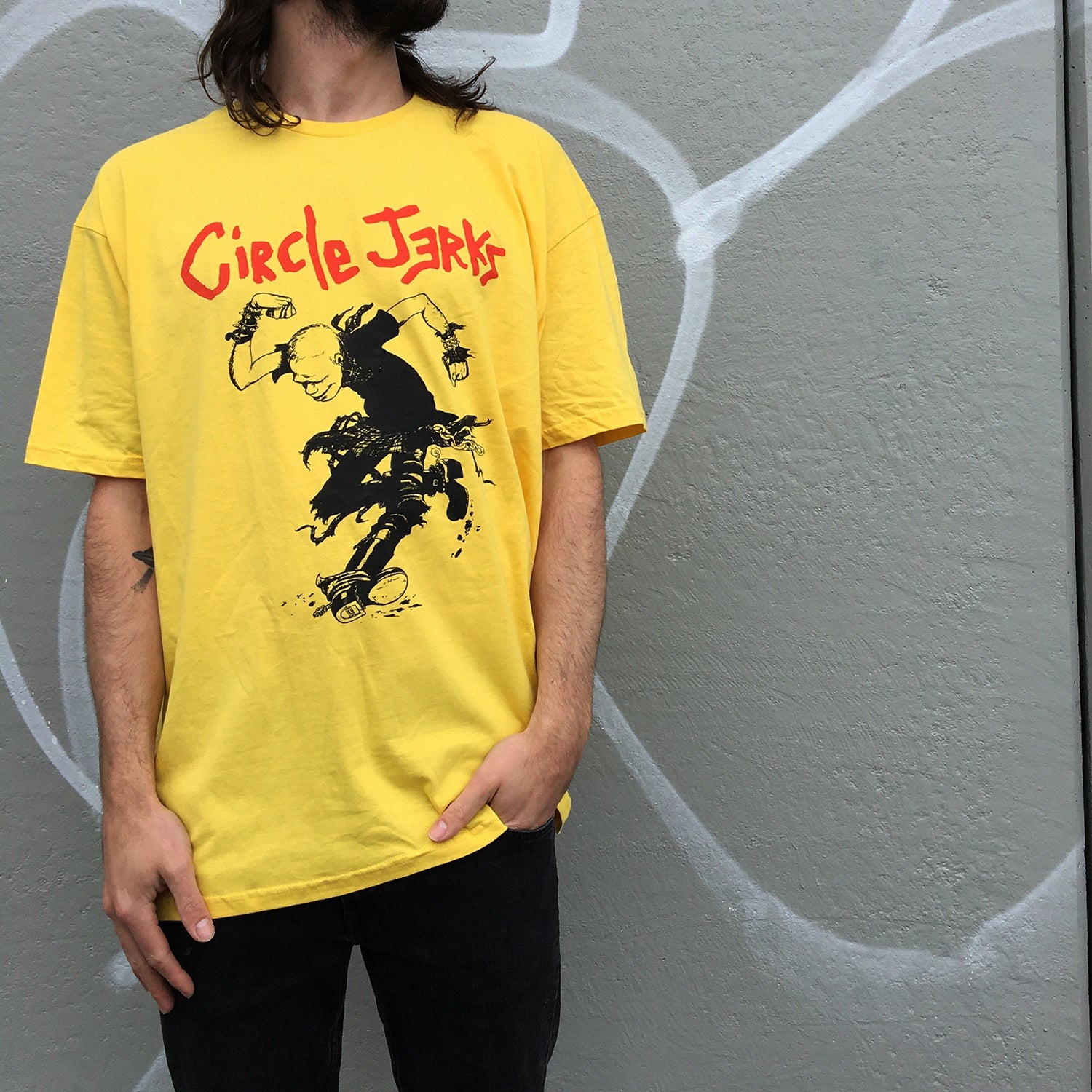 Circle Jerks - Skankman Outline Tee (Daisy)