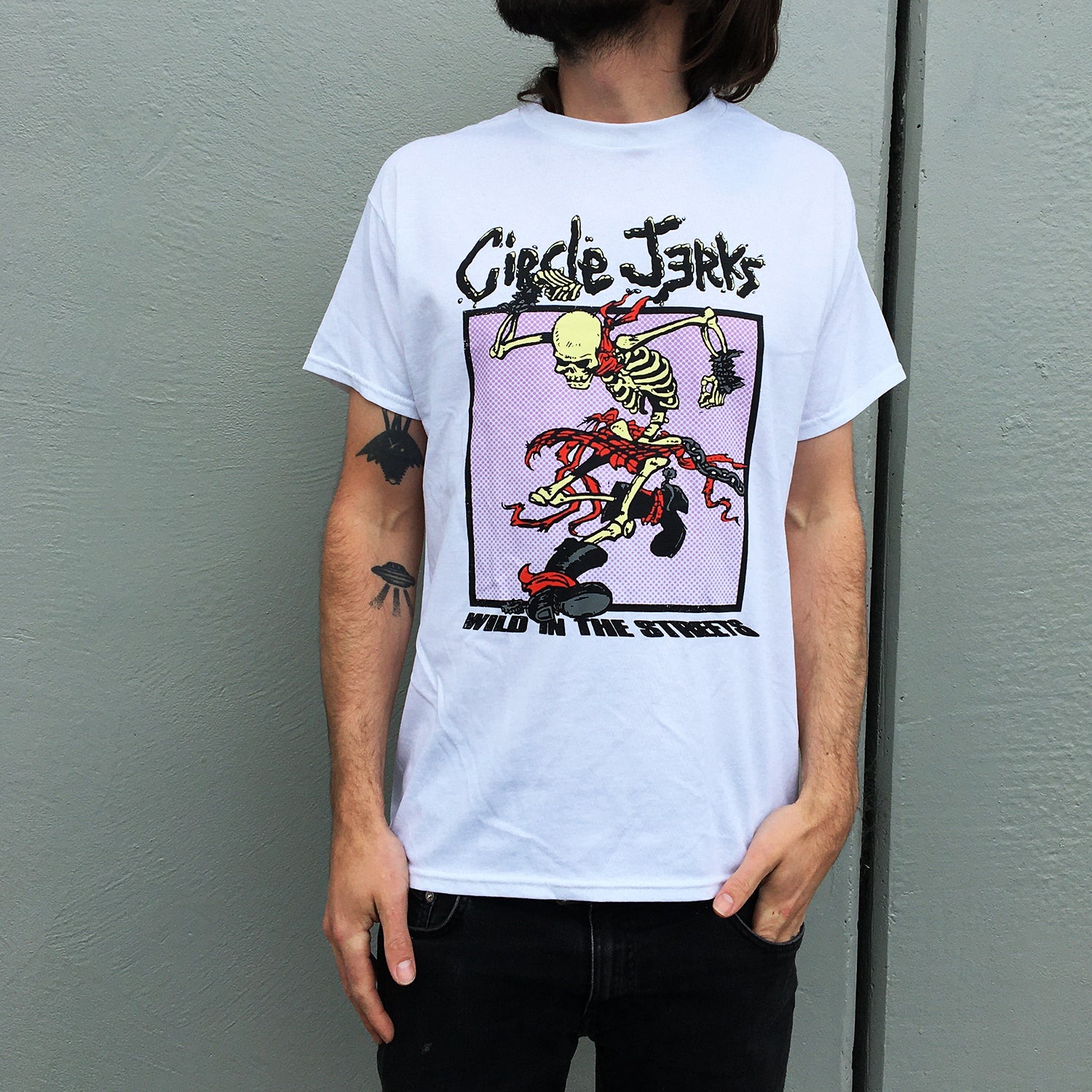 Circle Jerks - Wild In The Streets World Tour Tee (White)