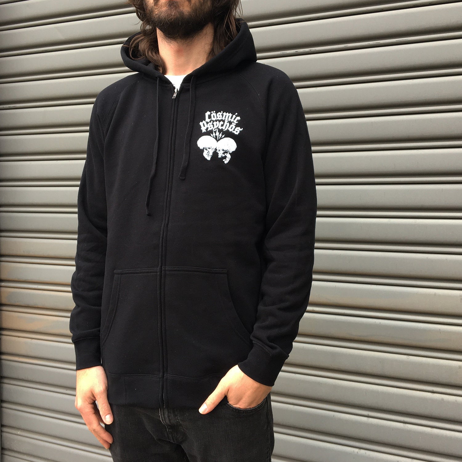 Cosmic Psychos - Everyone Drunker Zip Up Hoodie (Black)