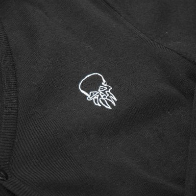 Rancid - LWW Cardigan (Black) Skull detail