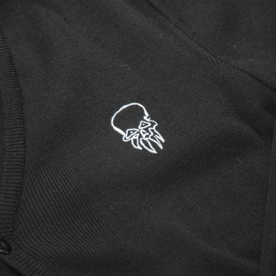 Rancid - LWW Cardigan (Black) Skull detail