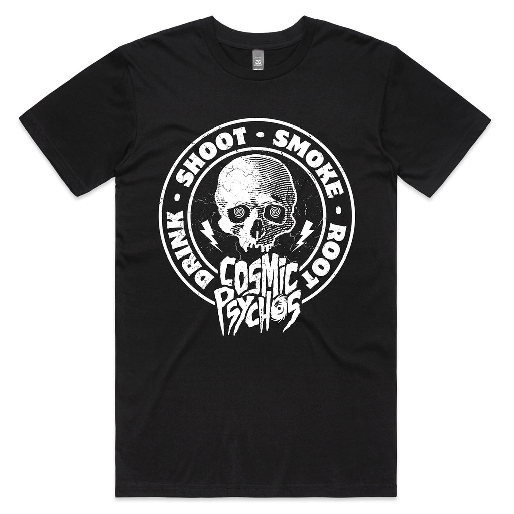 Cosmic Psychos - DSSR Skull T-Shirt (Black)