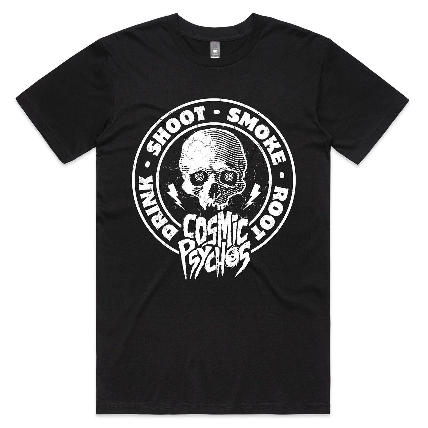 Cosmic Psychos - DSSR Skull T-Shirt (Black)