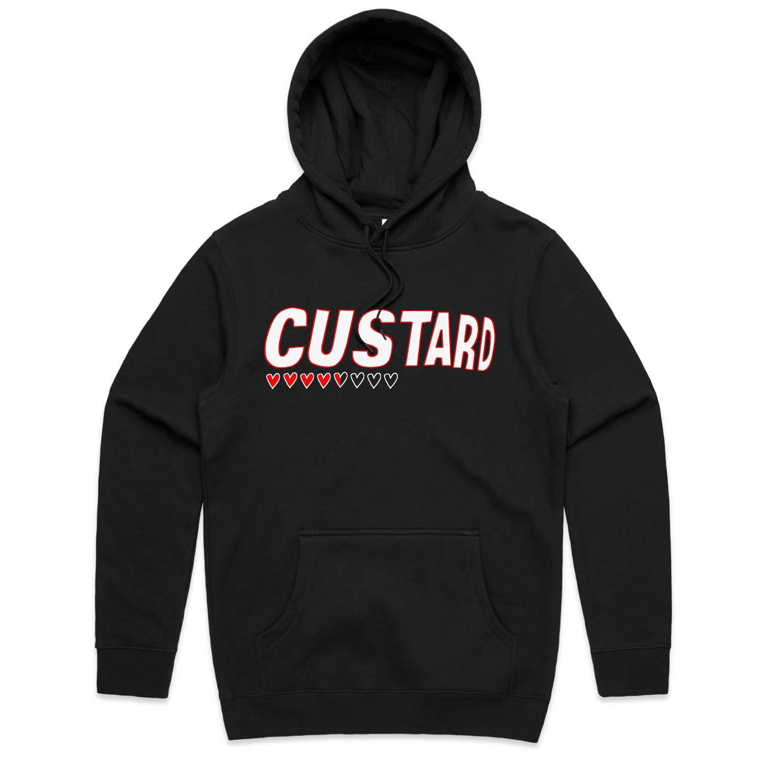 Custard - Hearts Hoodie (Black)