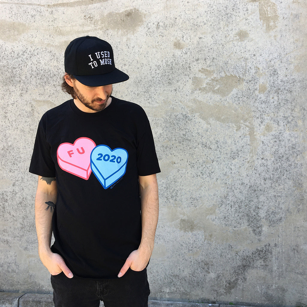 F U 2020 Candy Hearts T-Shirt (Black)