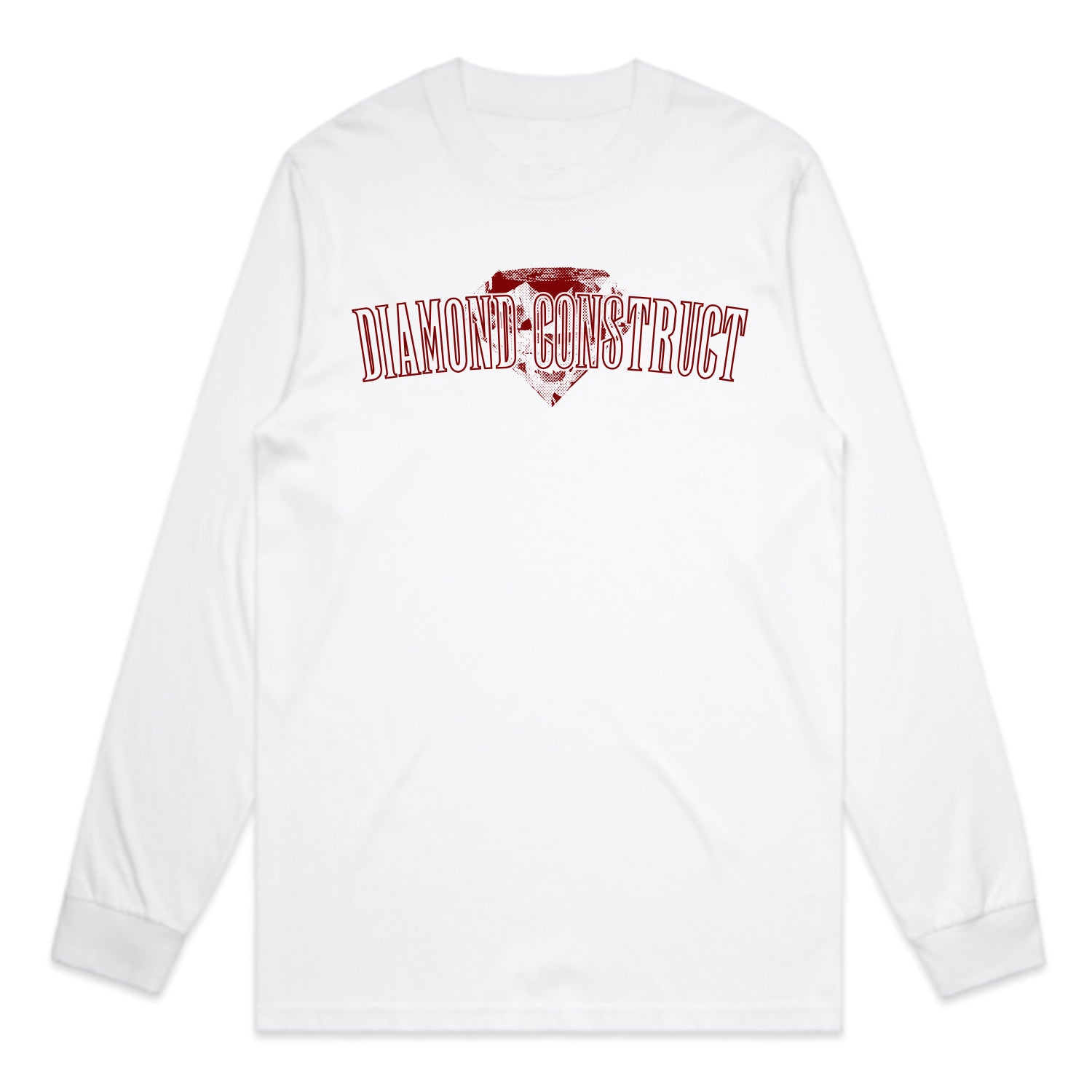Diamond Construct - College Longsleeve (White)