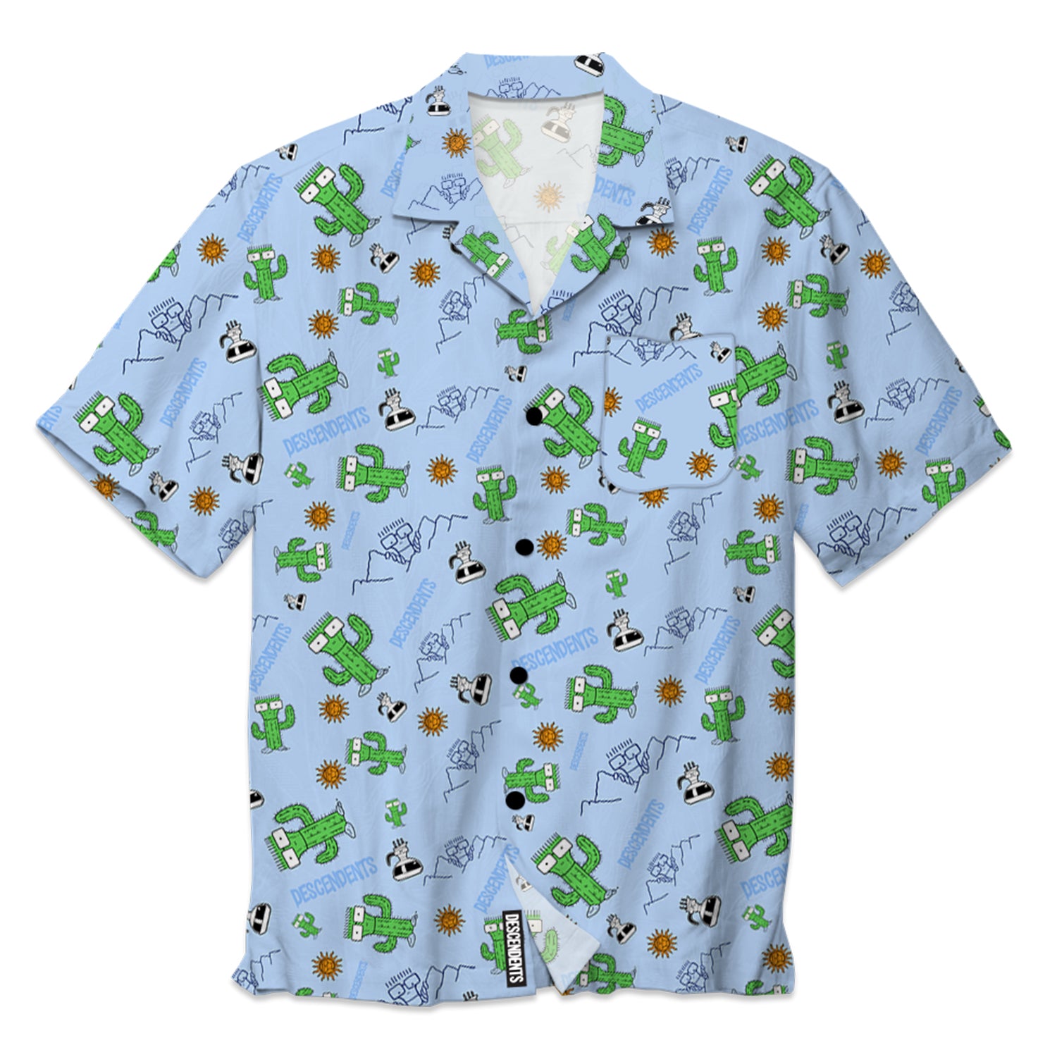 Descendents - Milo Desert Button Up Shirt (Baby Blue)