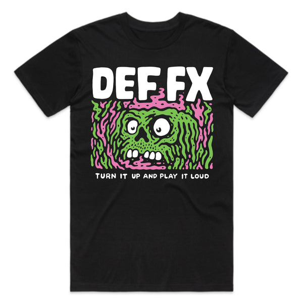 DEF FX - Turn It Up And Play It Loud T-Shirt (Black)