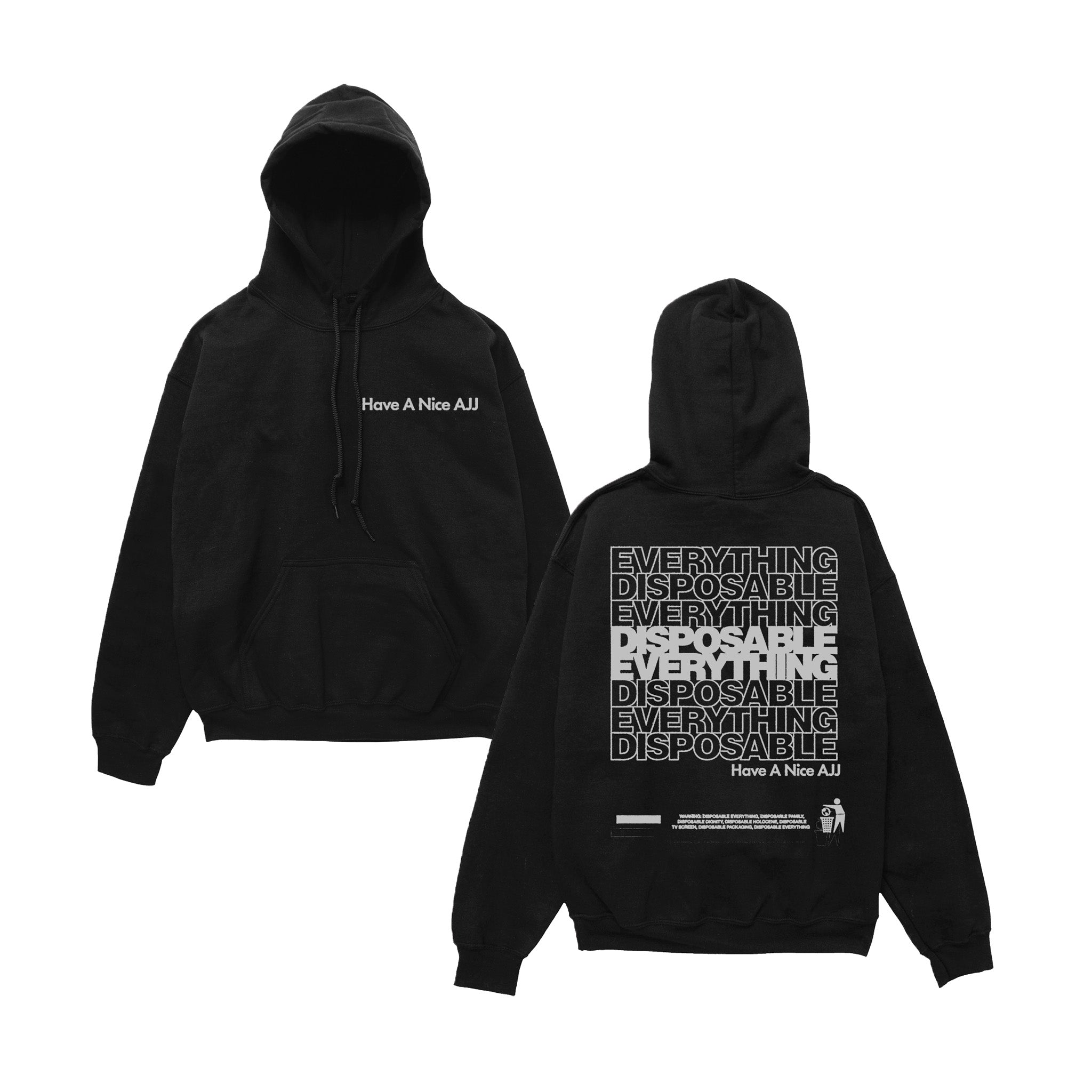 Disposable Everything Hoodie (Black) Artist First