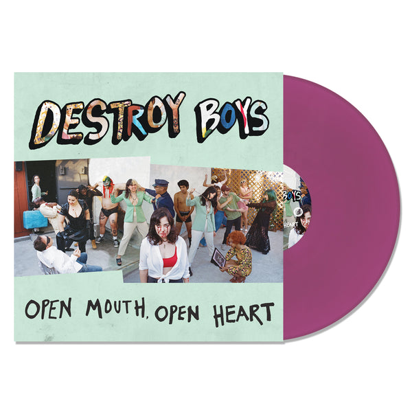 Destroy Boys - Open Mouth, Open Heart LP (Purple Vinyl)