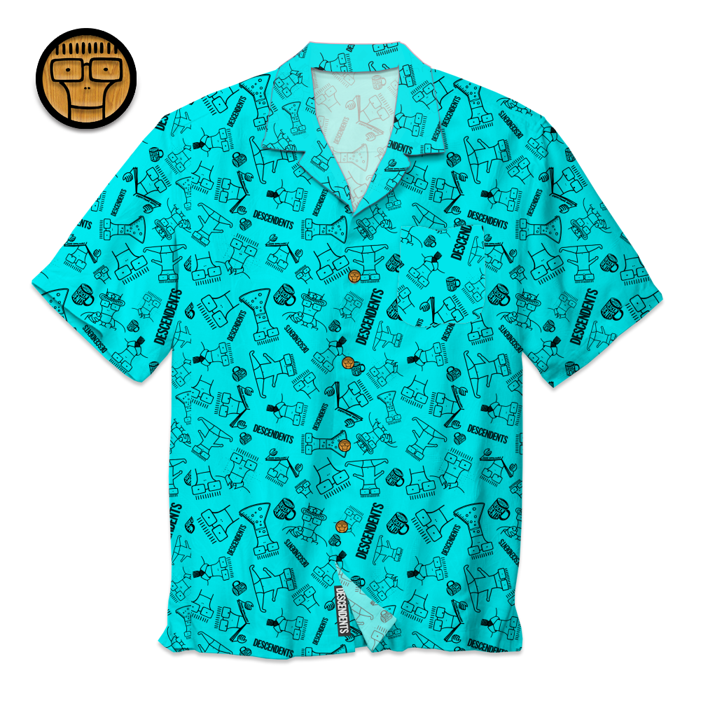 Descendents - Milo Pattern Shirt (Aqua)