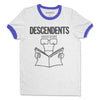 Descendents - Everything Sucks Ringer T-Shirt (White/Blue)