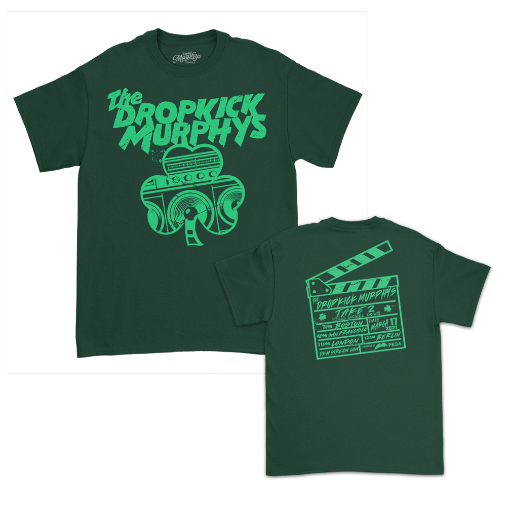 Printed on AS Colour Staple Forest Green T-shirts