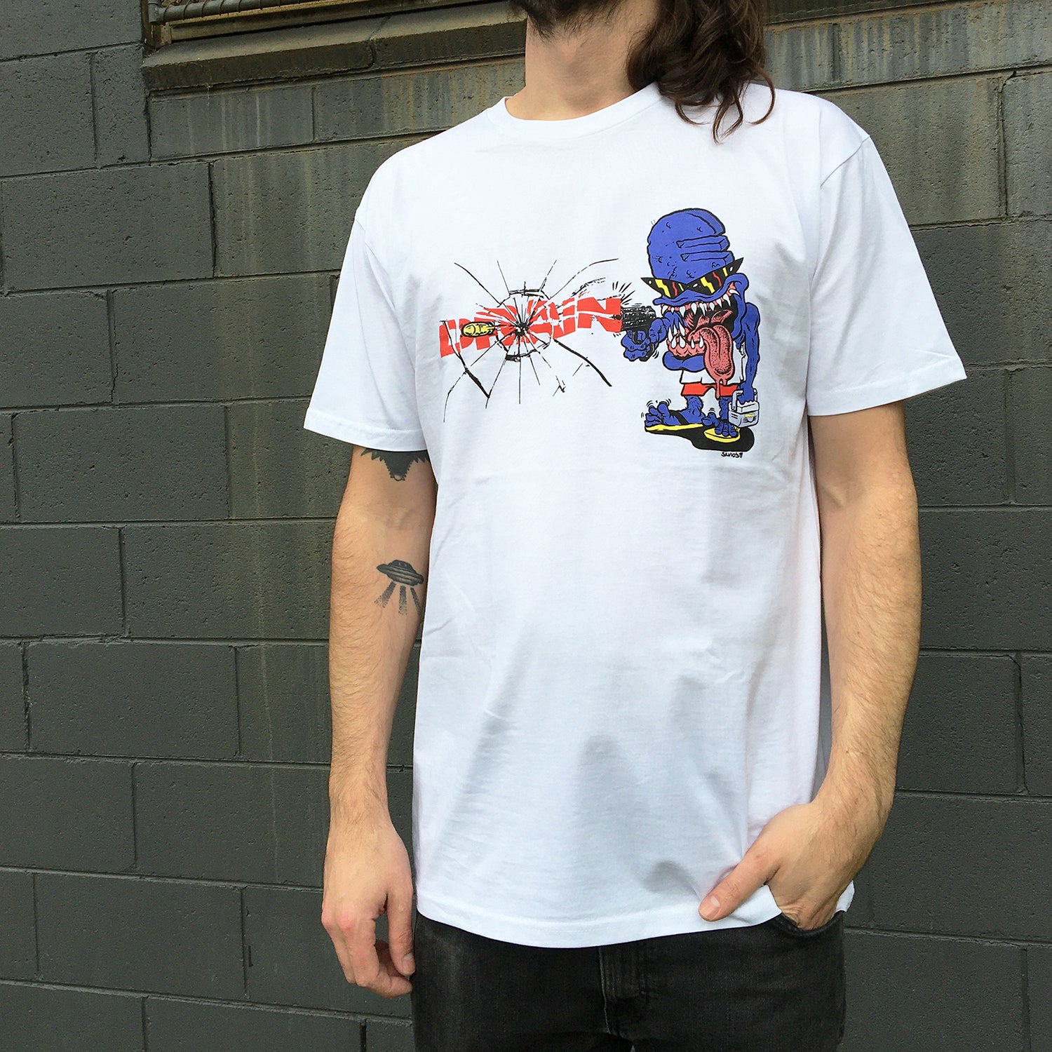 Drain - Epitaph T-Shirt (White)