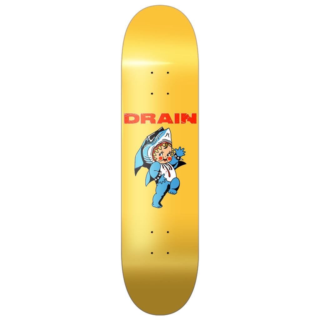 Drain - Kewpie Skate Deck (Gold or Blue)
