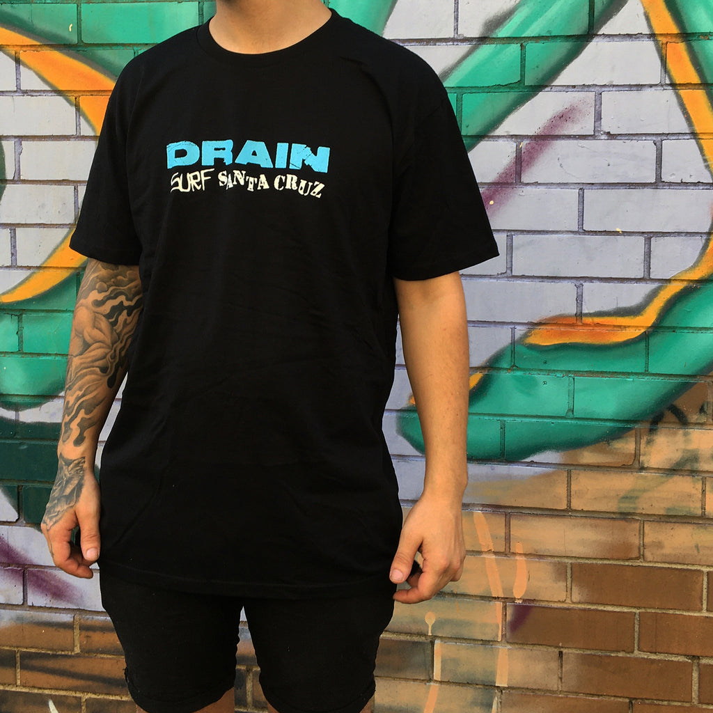 Drain - Surf Santa Cruz T-Shirt (Black)