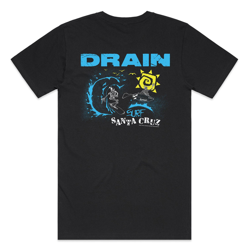 Drain - Surf Santa Cruz T-Shirt (Black)
