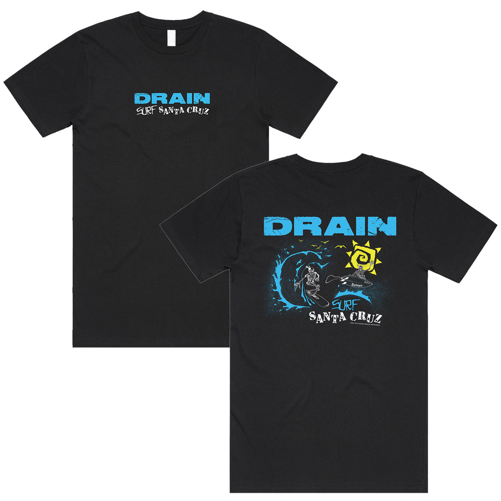 Drain - Surf Santa Cruz T-Shirt (Black)