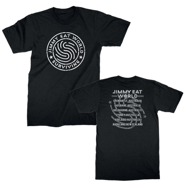 Jimmy Eat World - Emblem Tee (Black) NZ Tour Edition