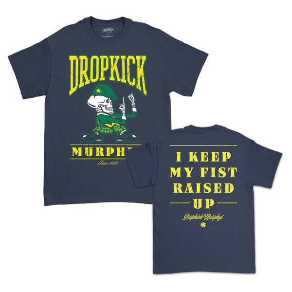 Dropkick Murphys – Fist Up T-Shirt (Navy)