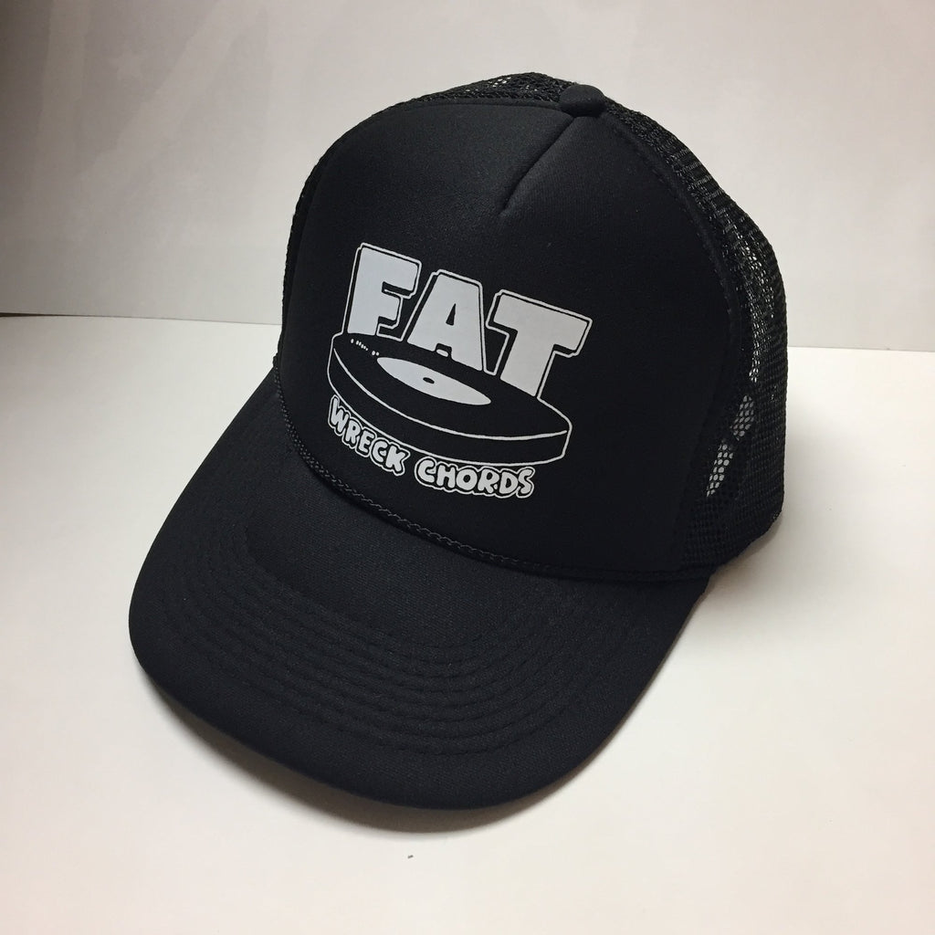 Fat Wreck Chords Logo Trucker Hat (Black/Black)