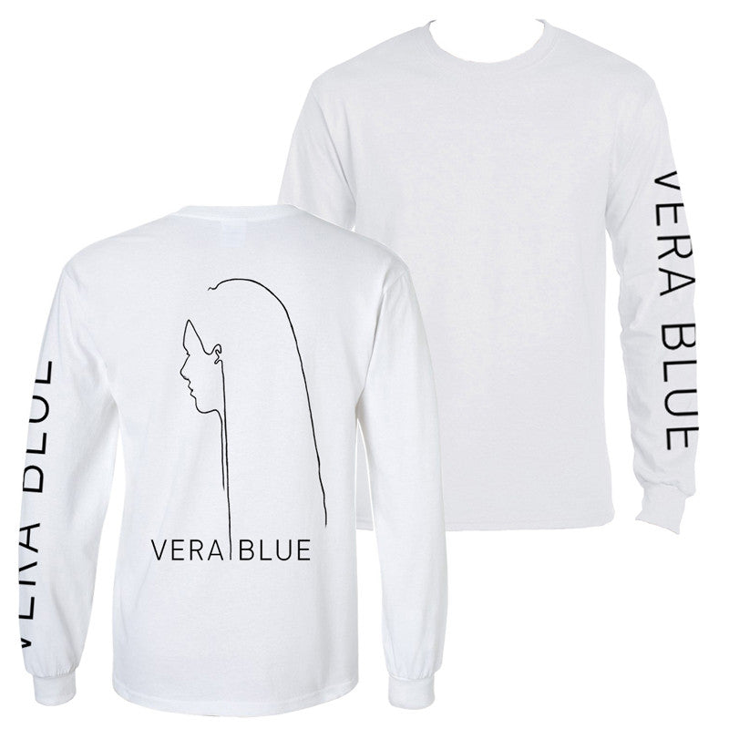 Vera Blue long sleeve T-shirt white